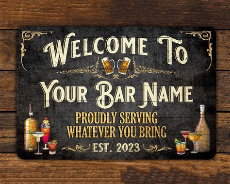 outdoor initial house metal sign|outdoor metal bar signs personalized.